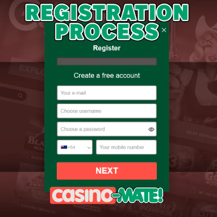 Casino Mate Registration and Login